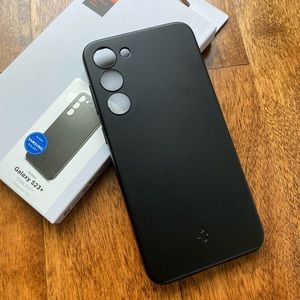 3/$20 NWT Spigen Samsung Galaxy S23+ Slim Fit Black Phone Case